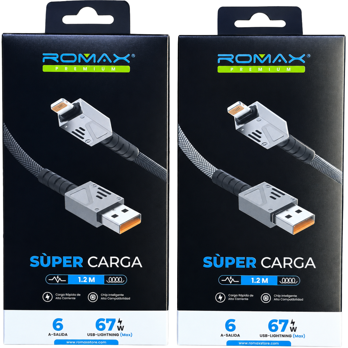 ROMAX TCD0762 CABLE 67W USB LIGHTNING